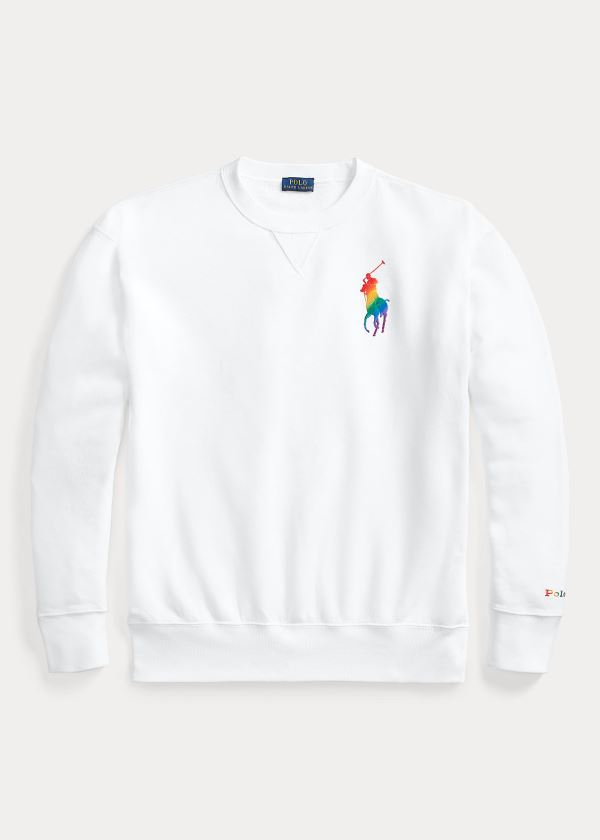 Sudaderas Polo Ralph Lauren Mujer Blancos - Pride Fleece - TGXIA6243